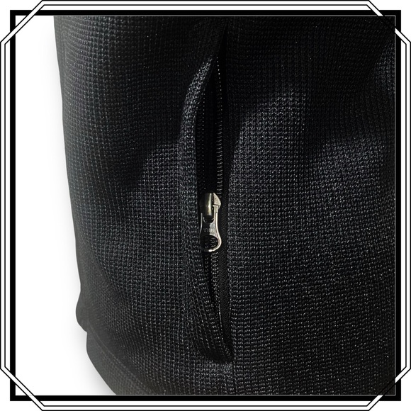 SPYDER Athletic Sweater Jacket - Black & Red; Size M - Picture 8 of 9